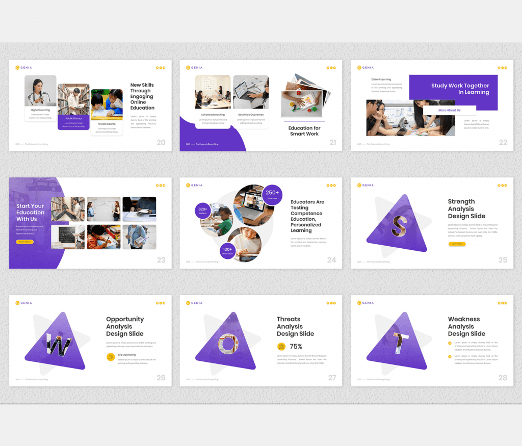 Premast | Genia – Online Education PowerPoint Template