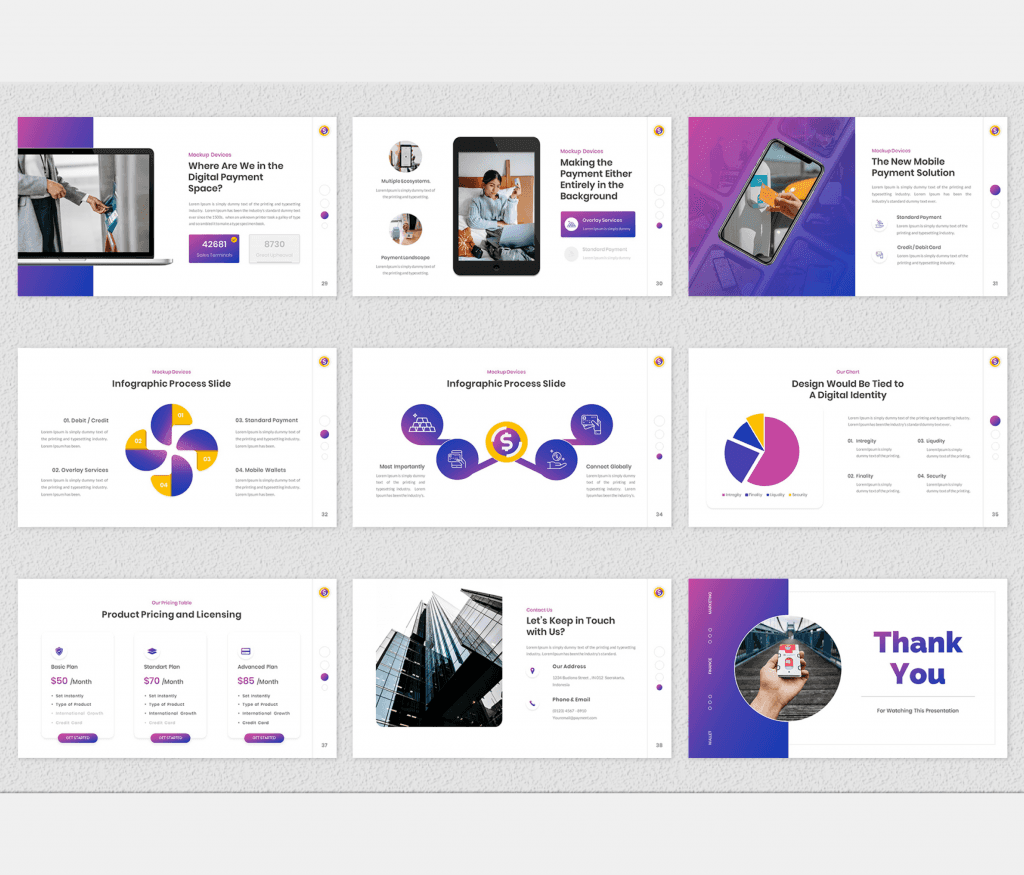 Pinnacle - Digital Payment Google Slides Template