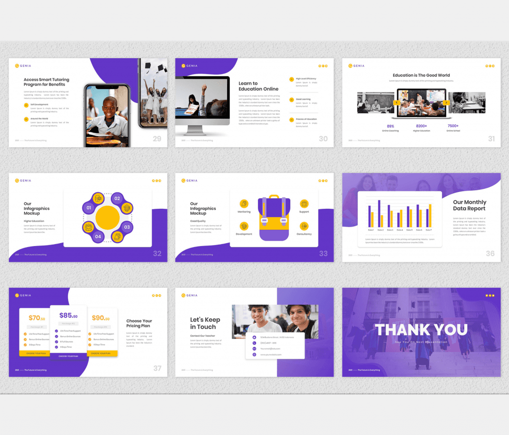 Genia – Online Education Google Slides Template