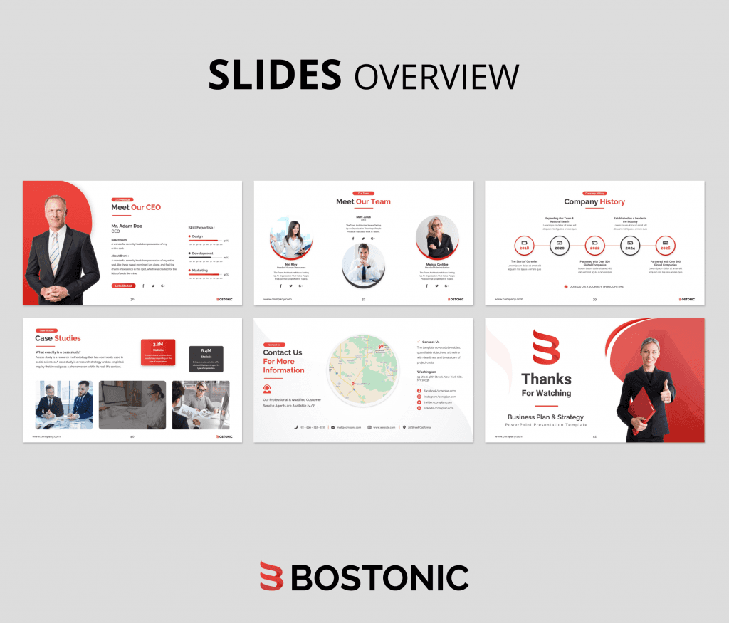 Bostonic Business Plan PowerPoint Presentation Template