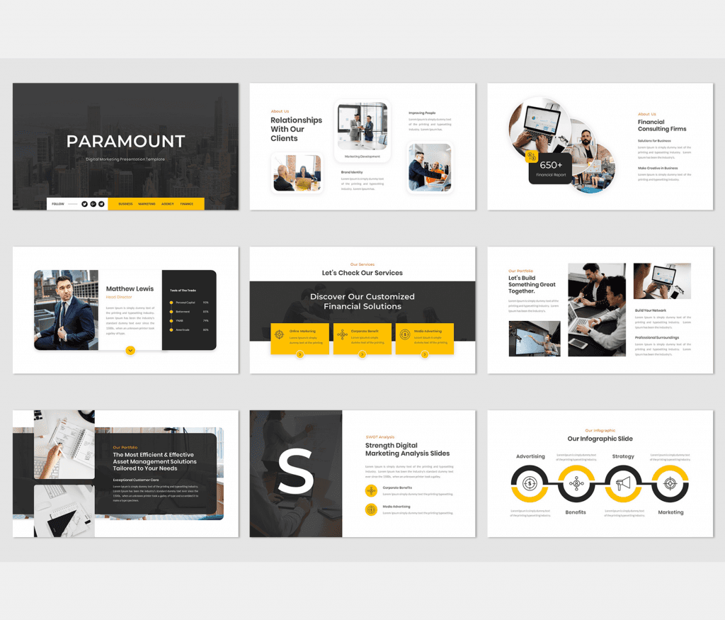 4 in 1 Business Bundle Pack-PowerPoint Presentation Template