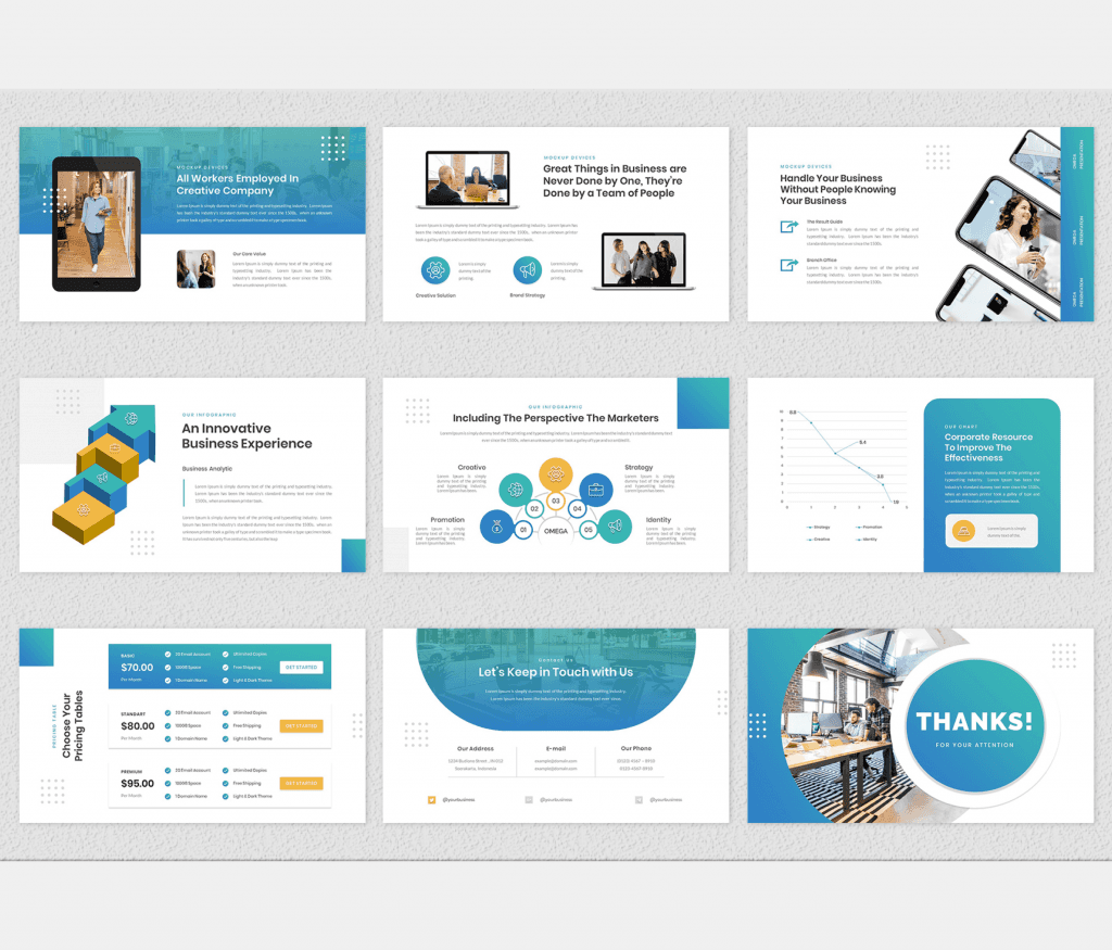 Omega – Corporate Business PowerPoint Template