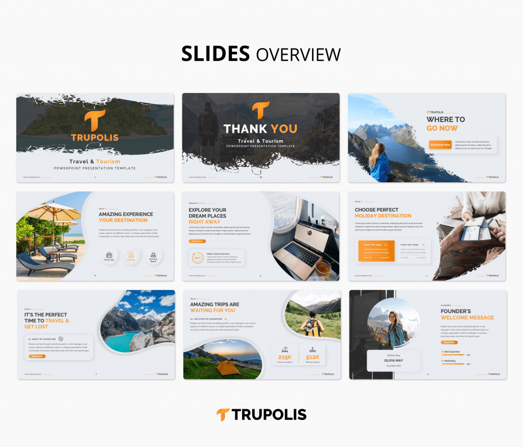 Trupolis - Travel &amp; Tourism PowerPoint Presentation Template