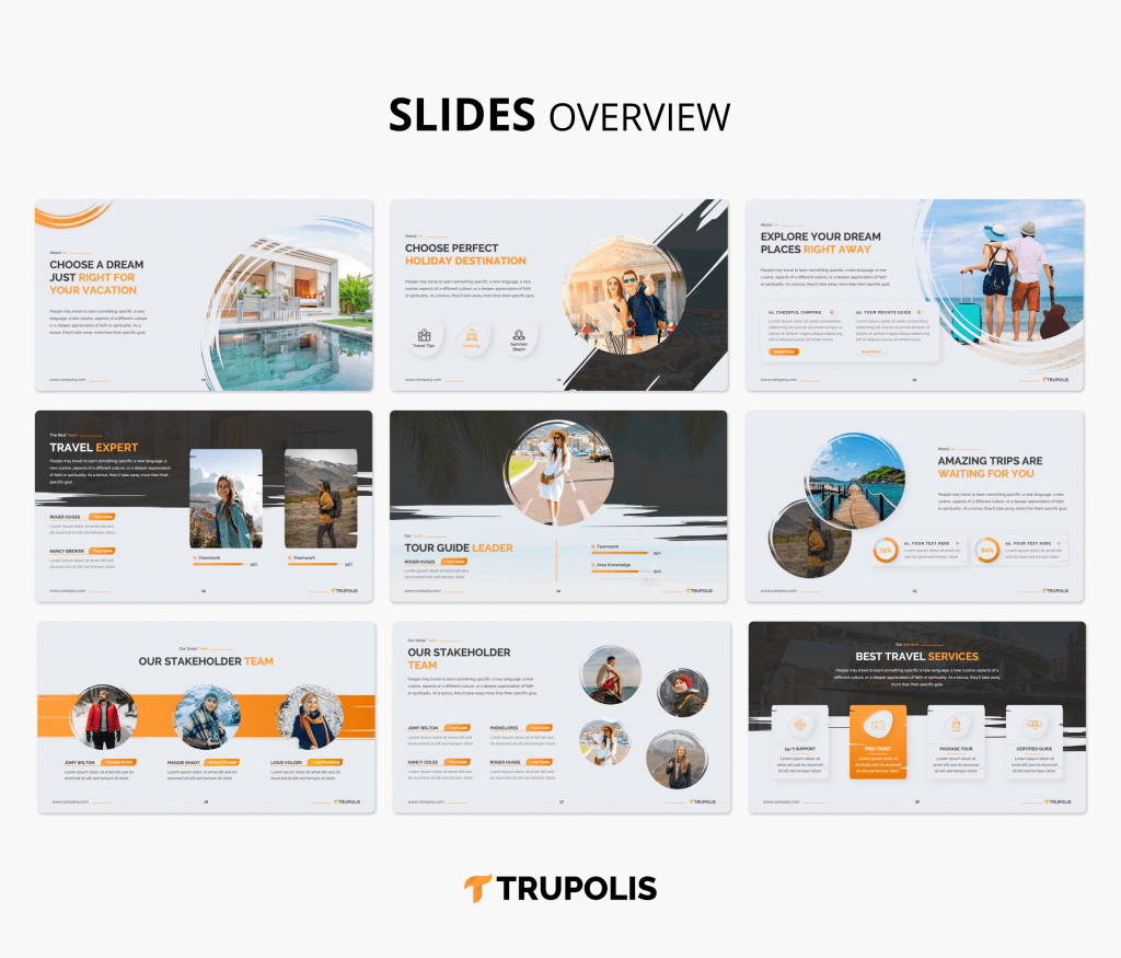 Trupolis - Travel &amp; Tourism PowerPoint Presentation Template