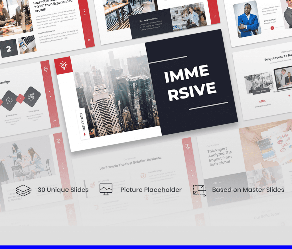 Immersive – Business Strategy PowerPoint Template