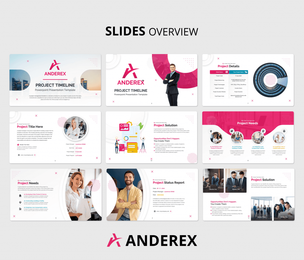 Anderex - Project Timeline PowerPoint Presentation Template