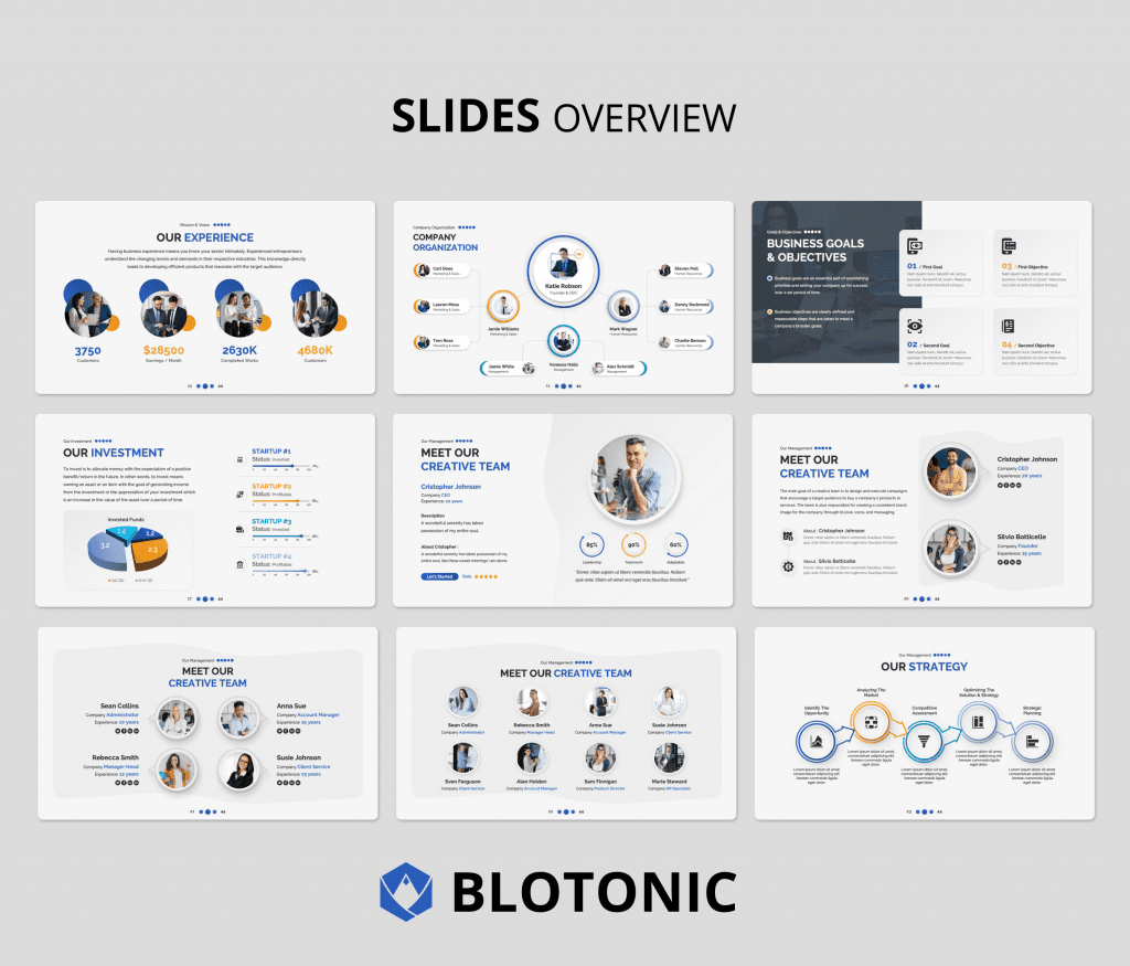 Blotonic - Annual Report PowerPoint Presentation Template