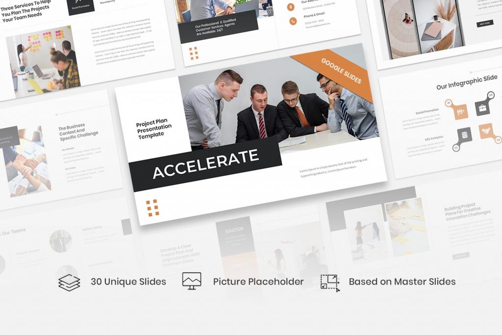 Accelerate – Project Plan Google Slides Template