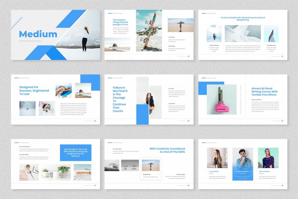 Medium – Pitchdeck Google Slides Template