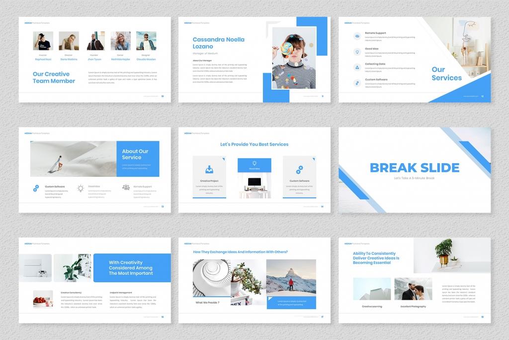 Medium – Pitchdeck Google Slides Template