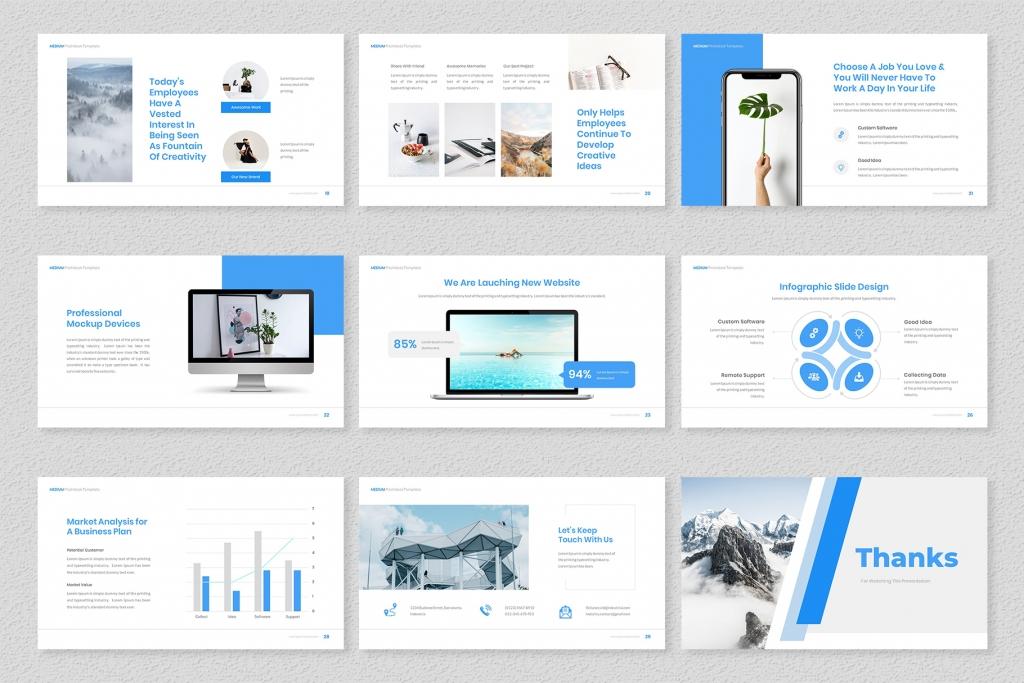 Medium – Pitchdeck Google Slides Template