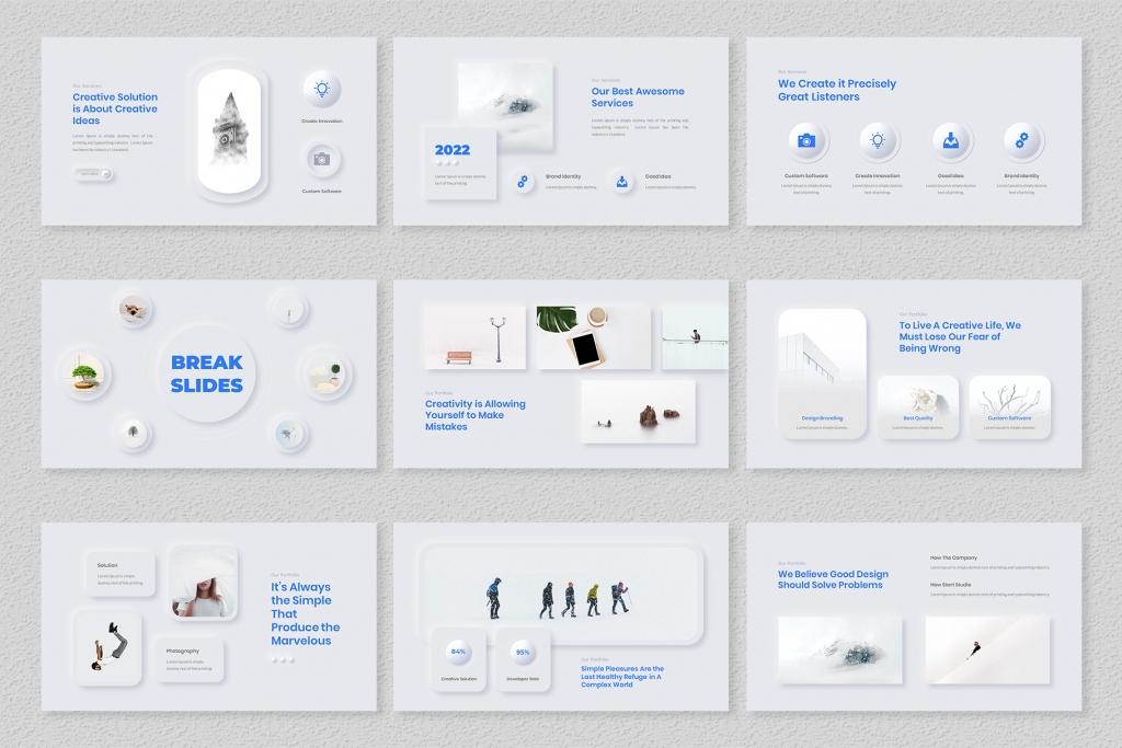 Neumors – Neumorphic PowerPoint Template