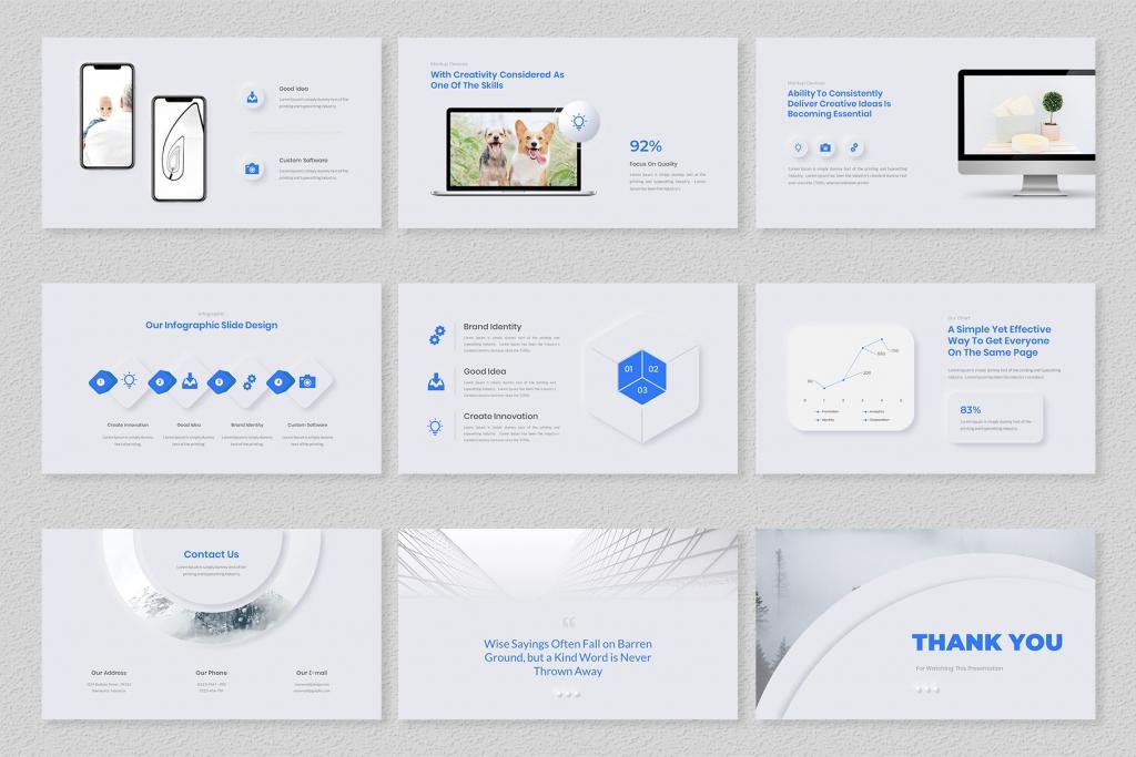Neumors – Neumorphic PowerPoint Template