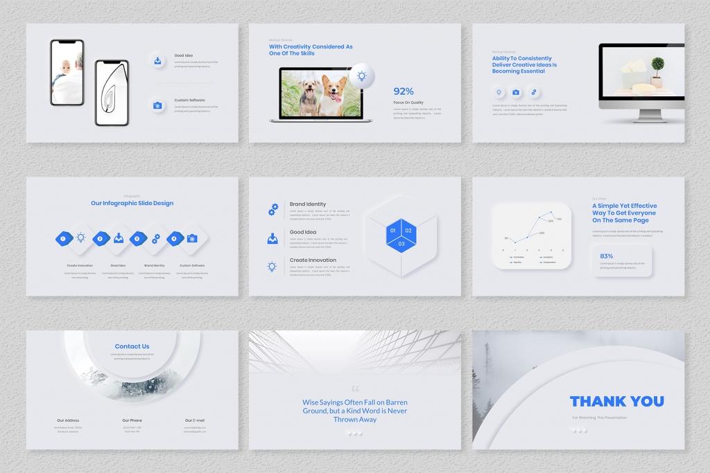 Neumors – Neumorphic PowerPoint Template