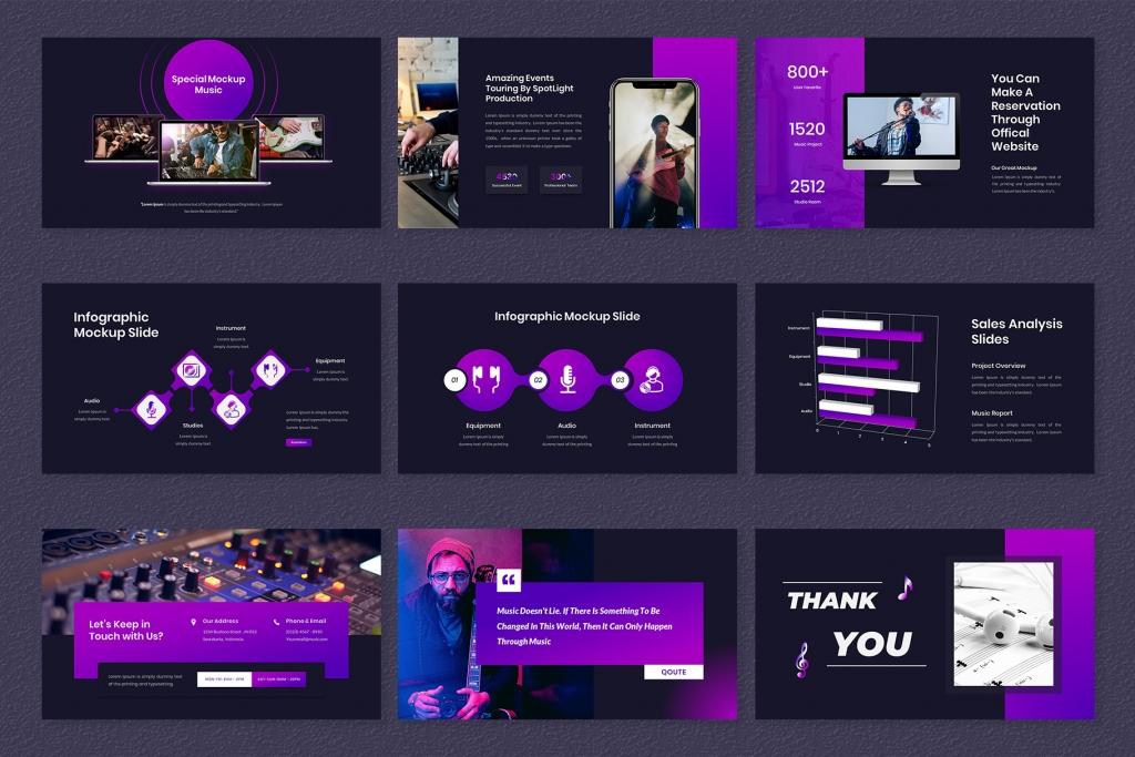 Spotlight – Music Event Google Slides Template