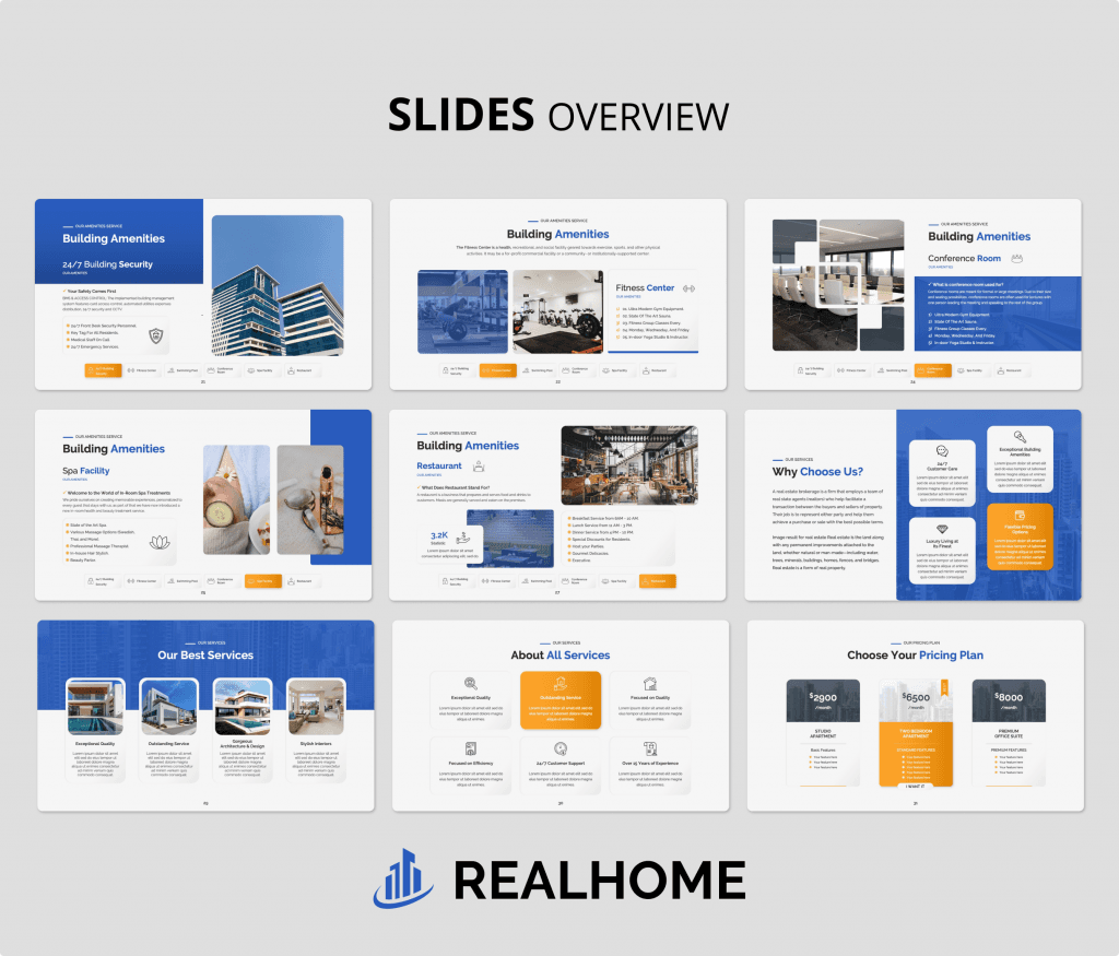 RealHome - Real Estate PowerPoint Presentation Template