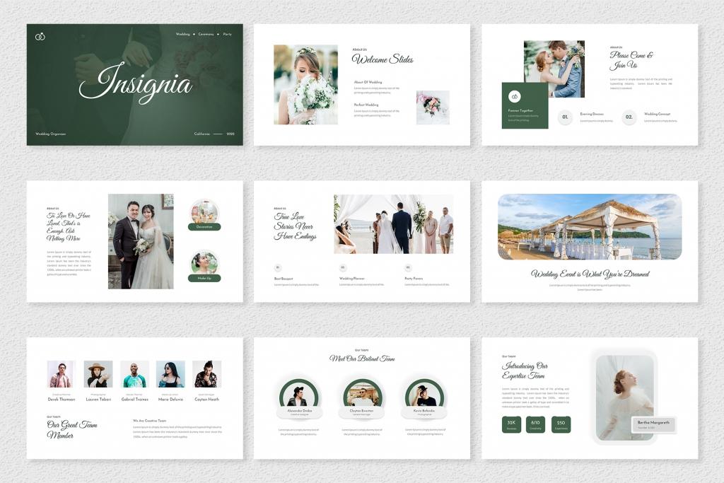 Insignia – Wedding Organizer Google Slides Template