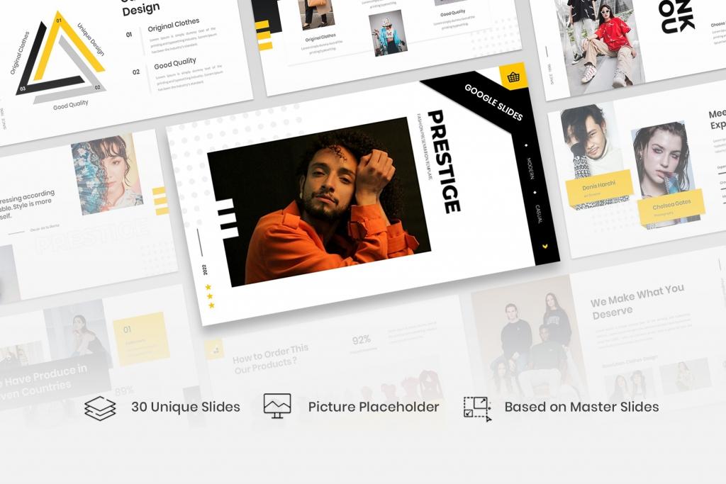 Prestige – Fashion Google Slides Template