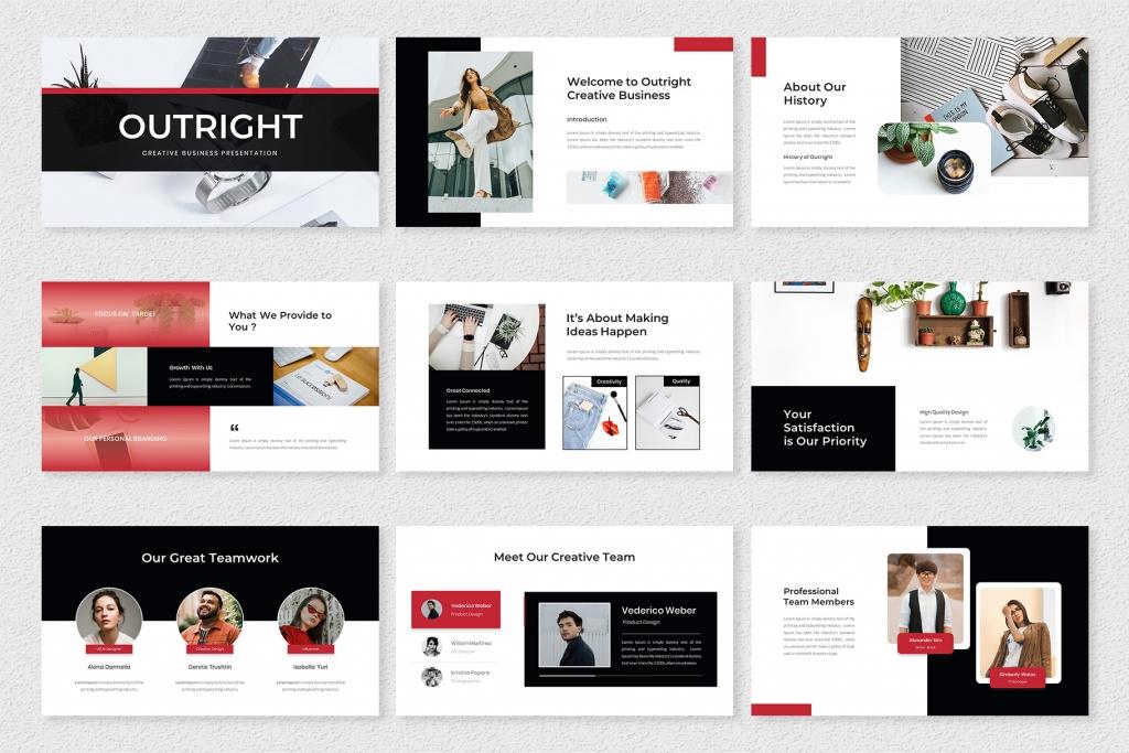 Outright – Creative Business Google Slides Template