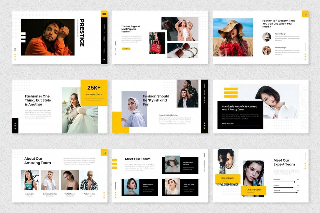 Prestige – Fashion Google Slides Template