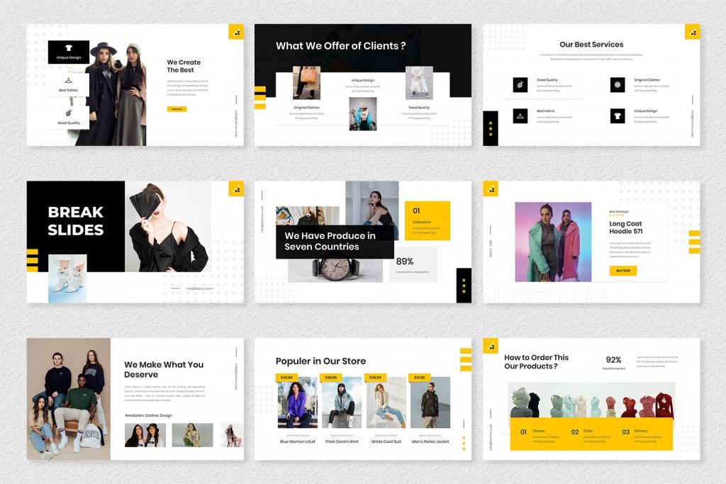 Prestige – Fashion Google Slides Template