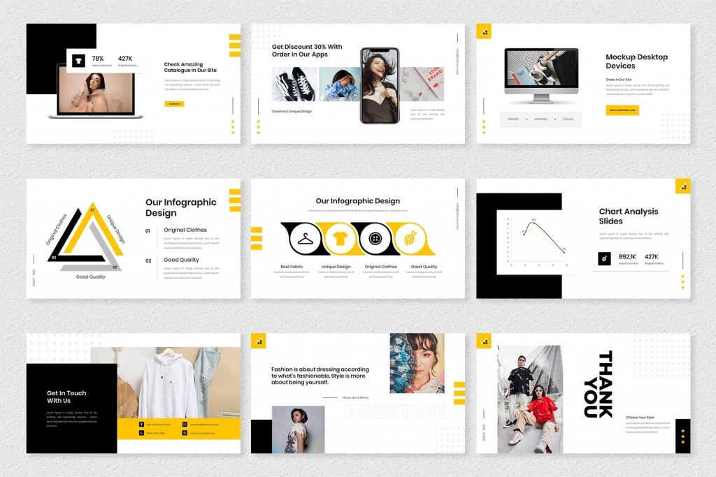 Prestige – Fashion Google Slides Template