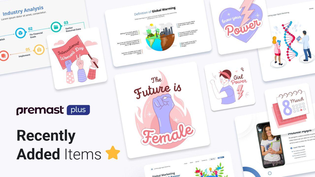 Premast-Plus New Presentation Templets, Medical Emergency Icon set & Women’s Day Illustrations