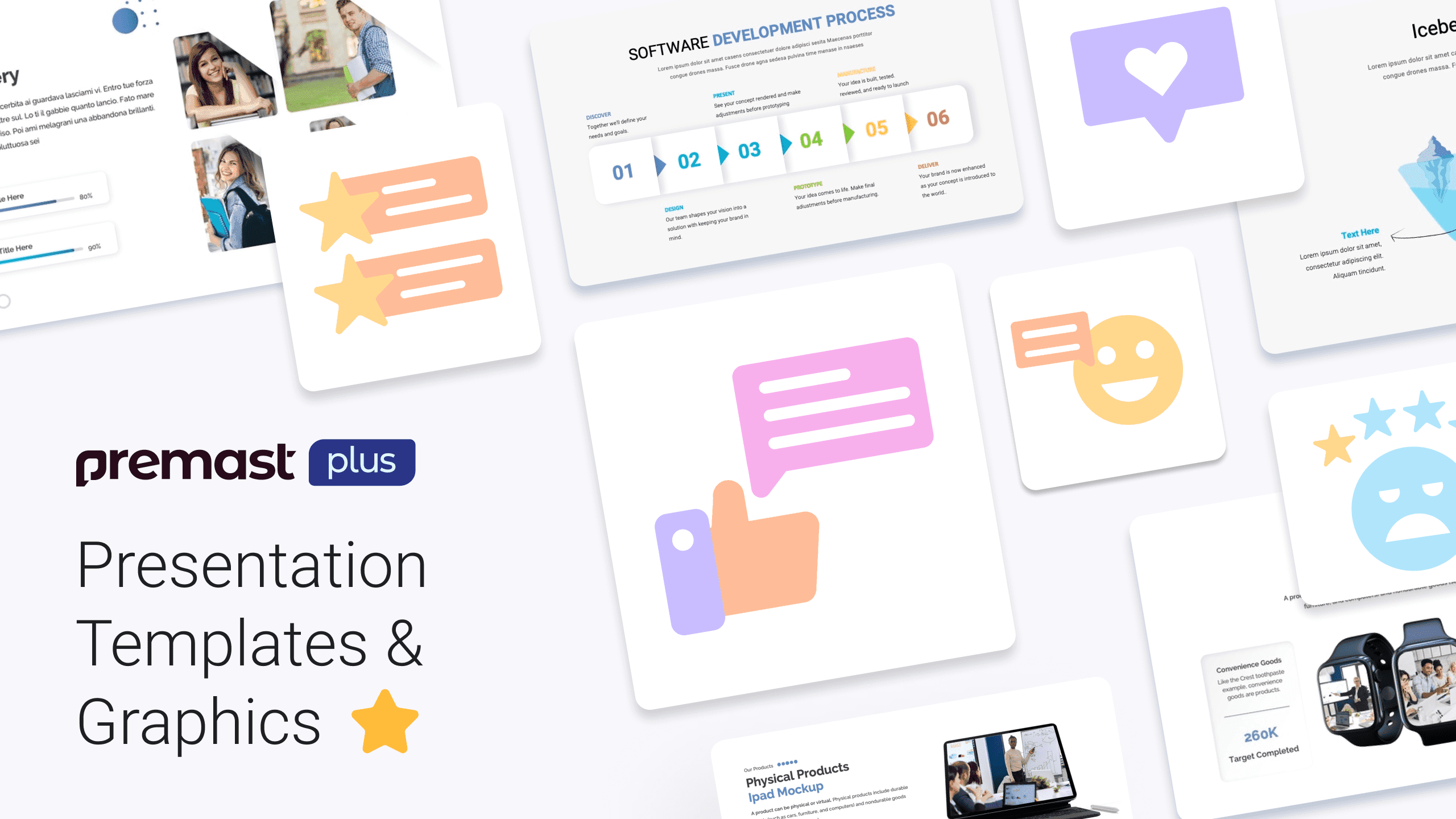 New Premast-Plus Presentation Templets, Customer Feedback Icon Set