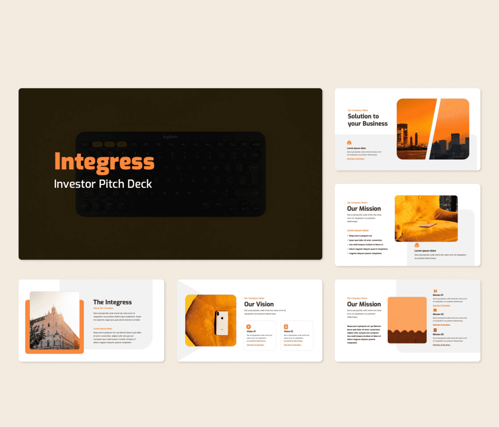 Integress - Investor Pitch Deck PowerPoint Template