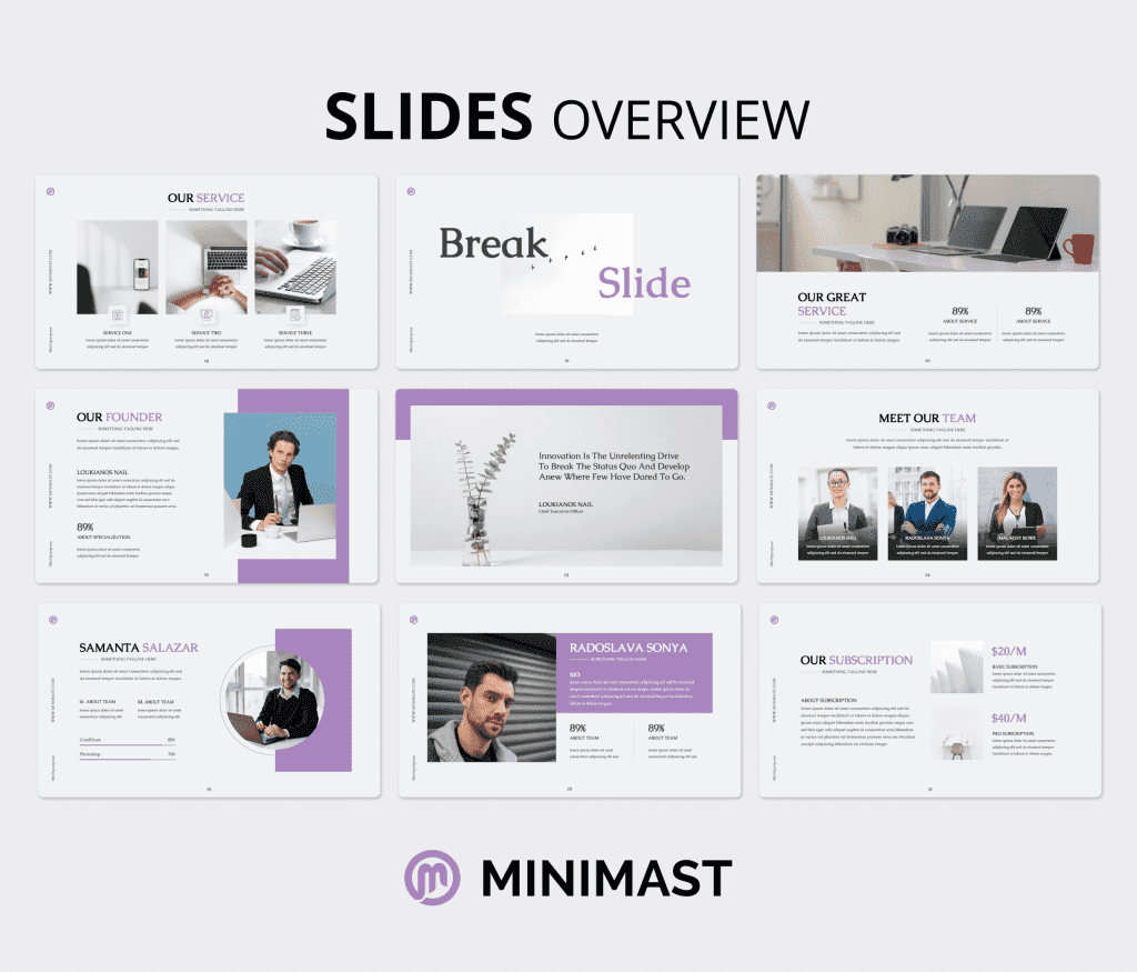 Minimast - Minimalist Multipurpose PowerPoint Presentation Template