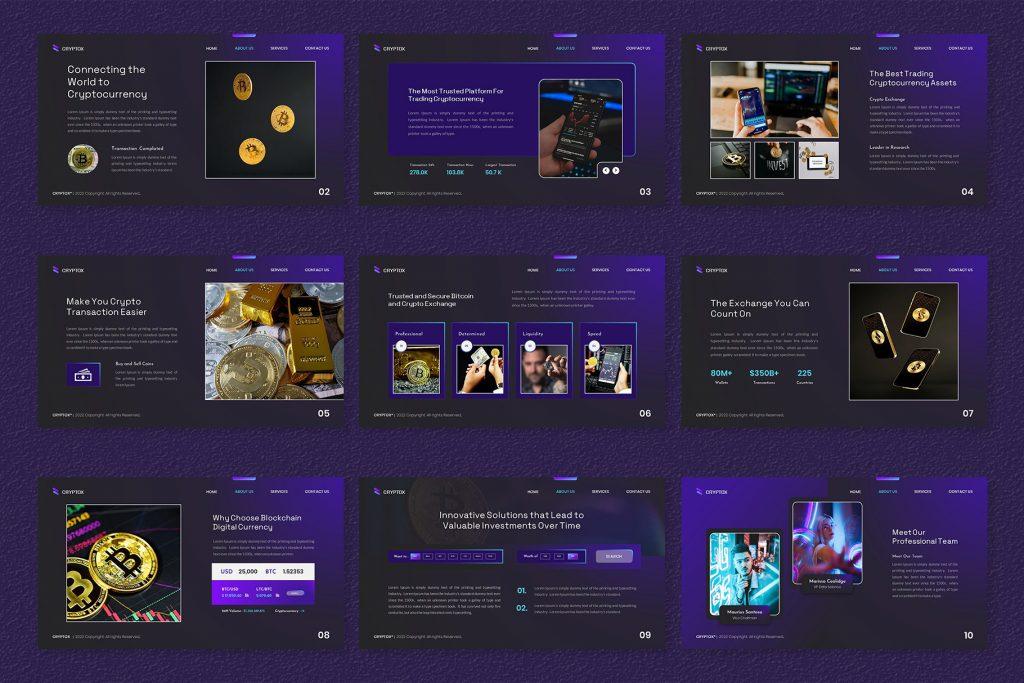 Cryptox – Cryptocurrency PowerPoint Template