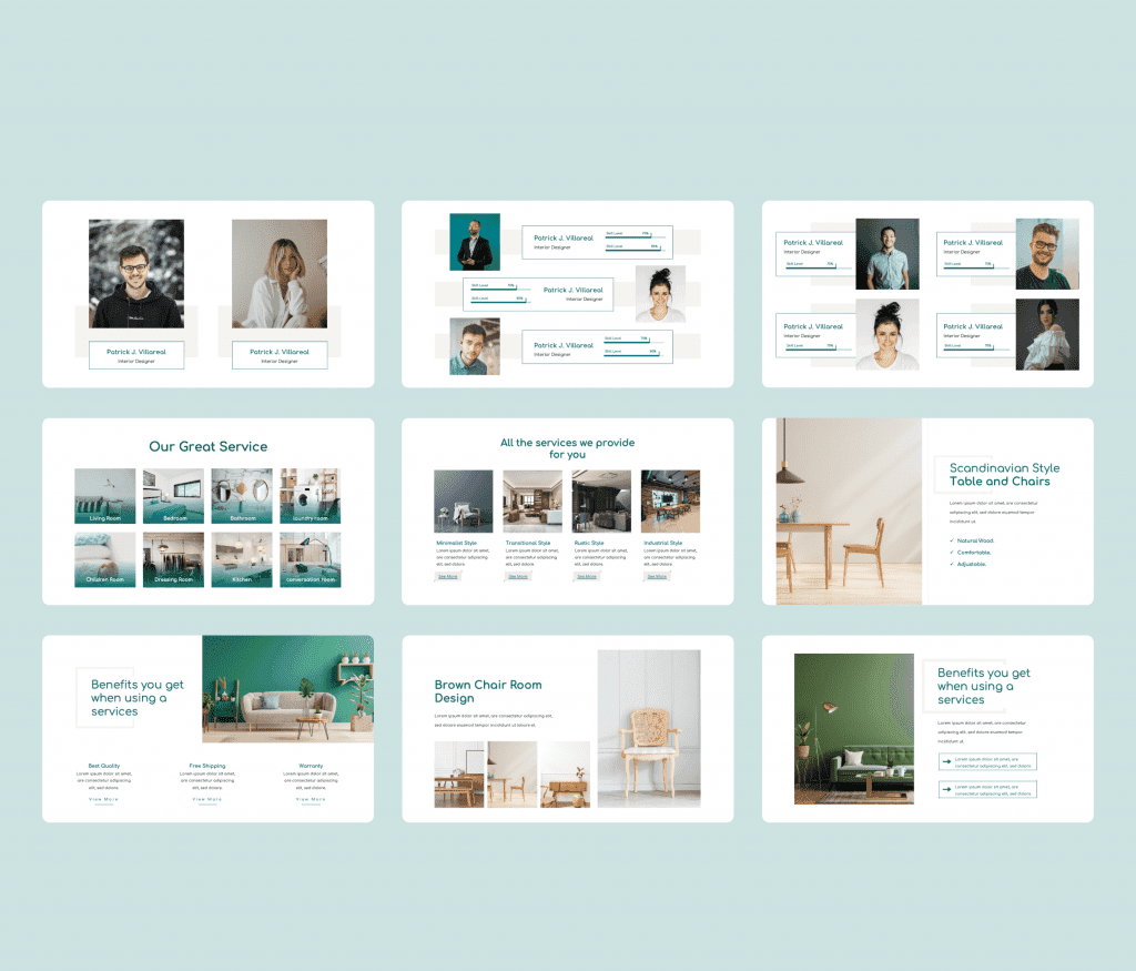 Sweet Home - Interior Design PowerPoint Template