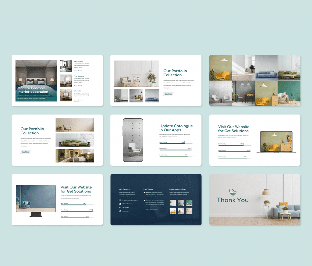 Sweet Home - Interior Design PowerPoint Template