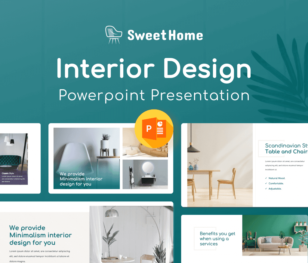 Sweet Home - Interior Design PowerPoint Template