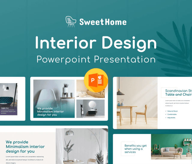 Sweet Home – Interior Design PowerPoint Template