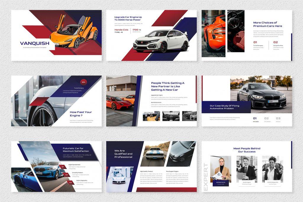 Vanquish – Automotive Google Slides Template