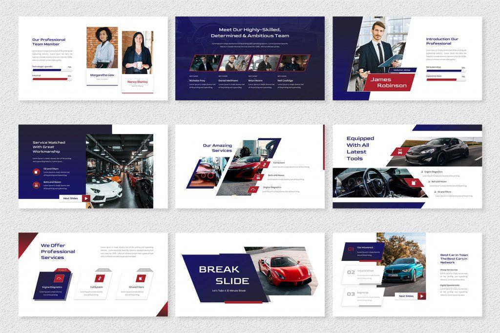 Vanquish – Automotive Google Slides Template