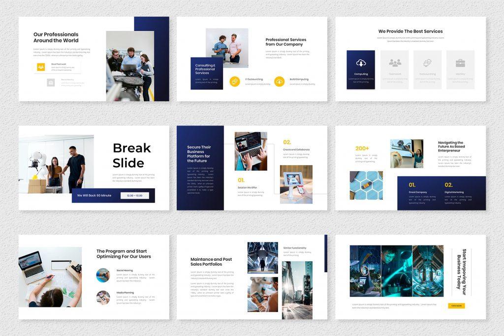 Emerald – IT Company Google Slides Template