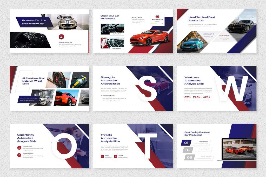 Vanquish – Automotive Google Slides Template