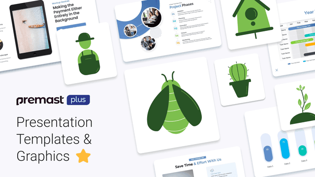 New Premast-Plus Presentation Templets, Medical, Infographic & Mockups + Farming Icons Pack