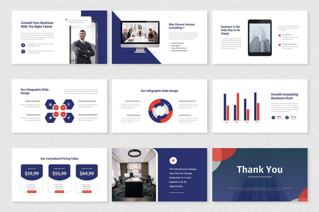 Fortuna – Consulting &amp; Finance Google Slides Template