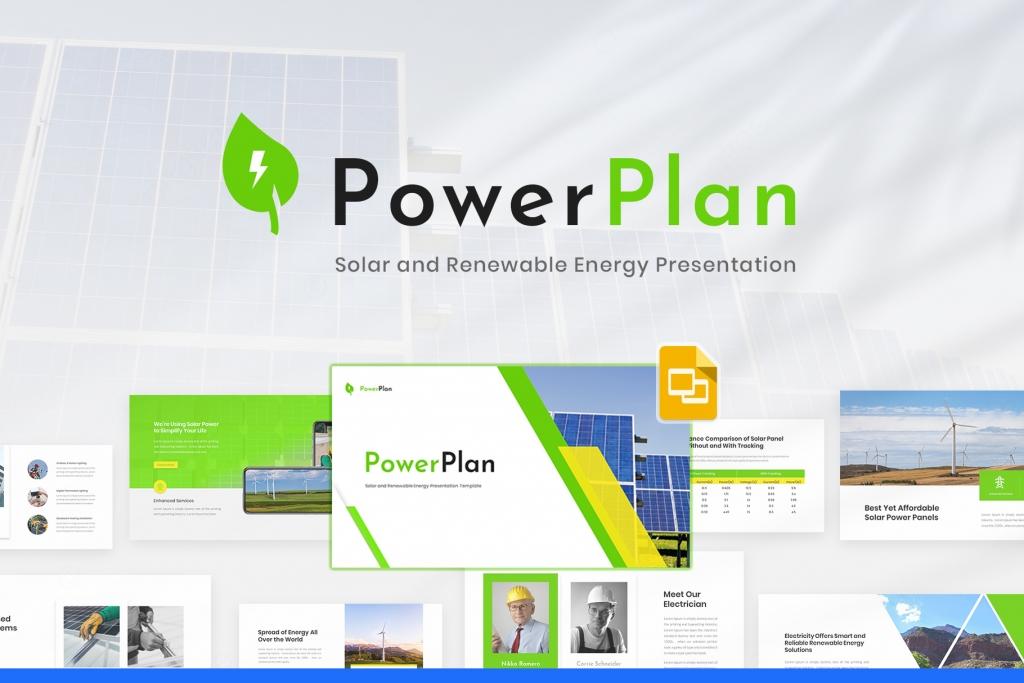 PowerPlan – Solar and Renewable Energy Google Slides Template