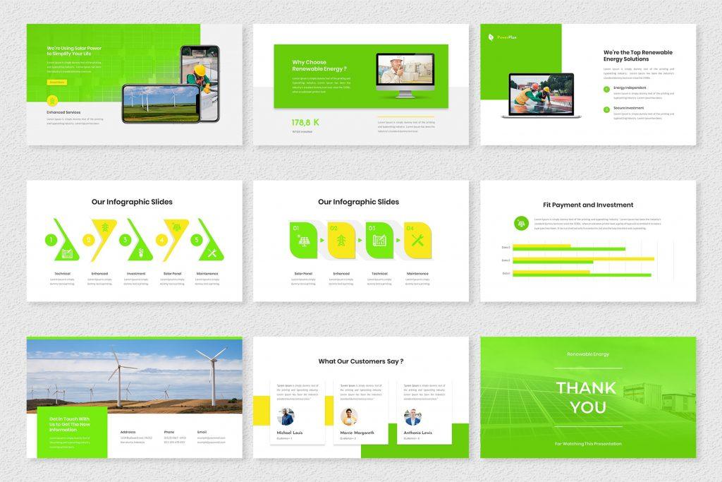 PowerPlan – Solar and Renewable Energy Presentation Template