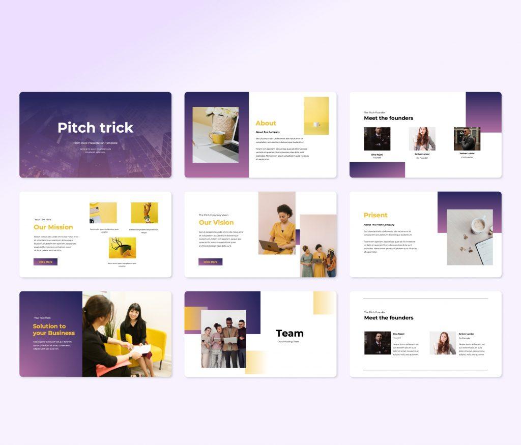 Pitchtrick Pitch deck PowerPoint Presentation Template