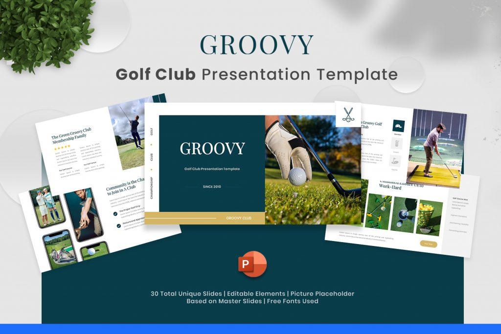 Groovy - Golf Club PowerPoint Template