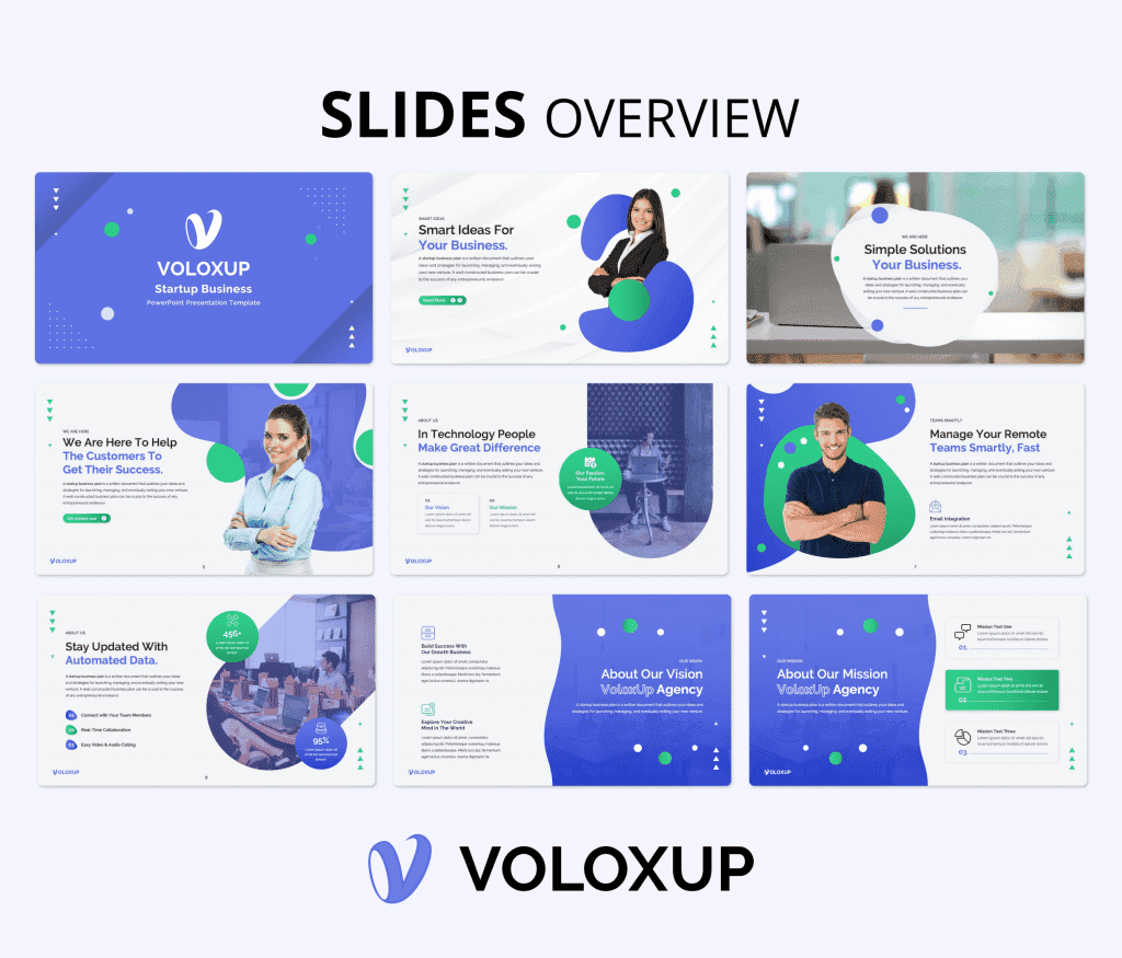 Voloxup - Startup Business Plan PowerPoint Presentation Template