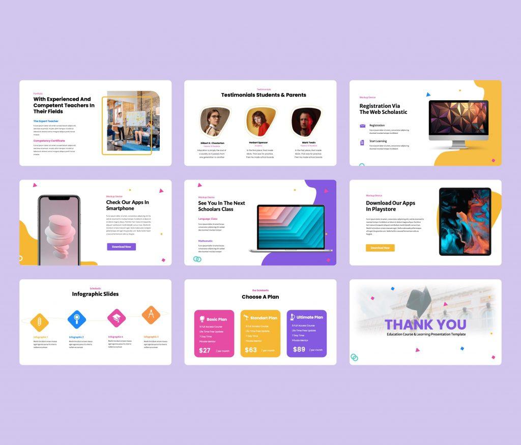 Scholastic - Education PowerPoint Presentation Template