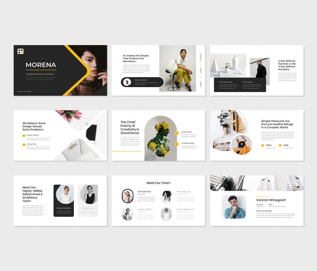 Morena – Creative Pitchdeck Google Slides Template