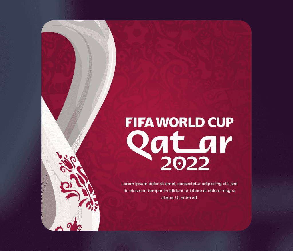 Fifa World Cup Poster - Qatar 2022-brand creation