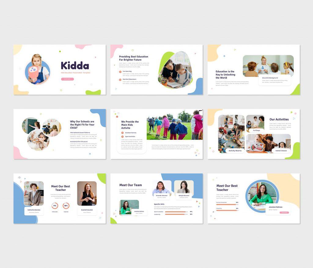 Kidda - Kids Education Google Slides Template